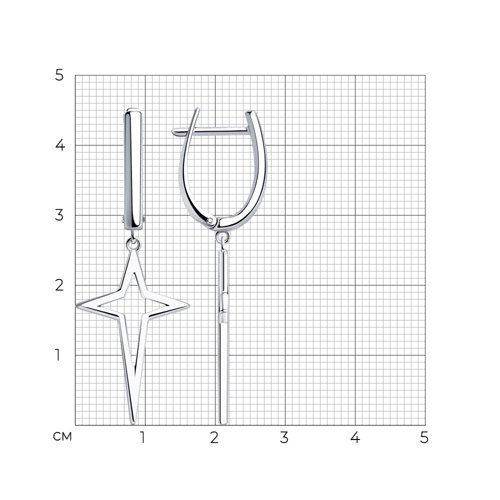 Серьги из серебра (Арт.94024812)