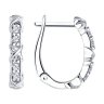 Серьги из серебра с фианитами (Арт.94025079)
