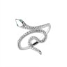 Кольцо серебряное с фианитами «Snake Smart» Fresh Jewelry (арт.CZ-R01885-X-W-NCE-X-W)