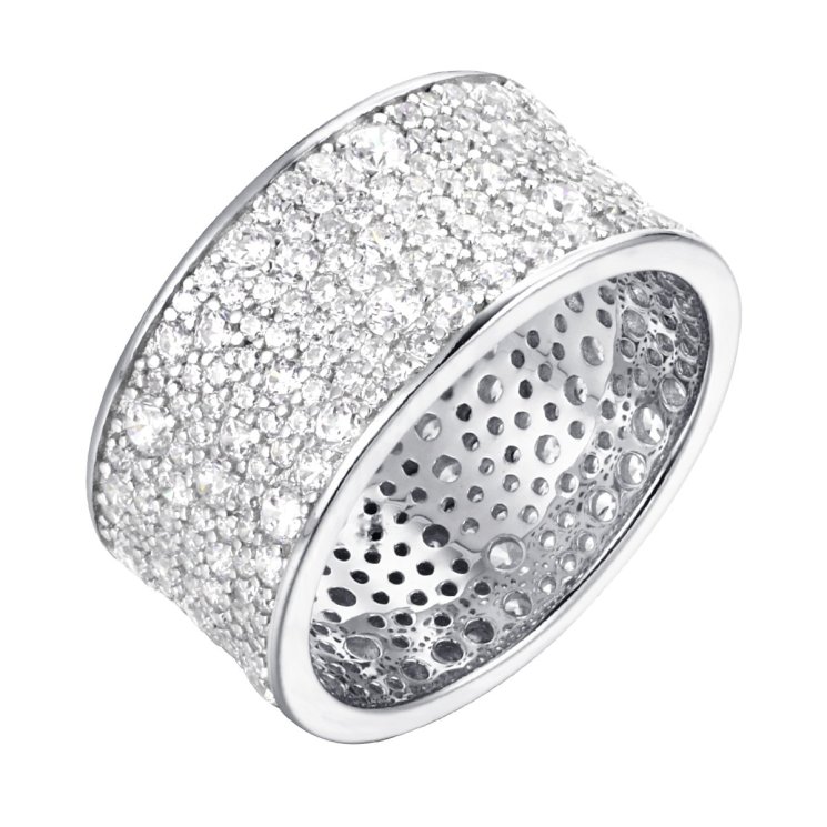 Кольцо из серебра с фианитом (Арт.mp-r01533-x-w-x-x-w)