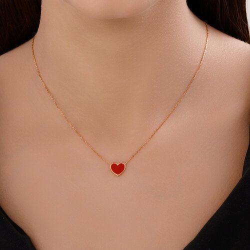 Колье из золочёного серебра с эмалью (Арт.93-170-02191-2)