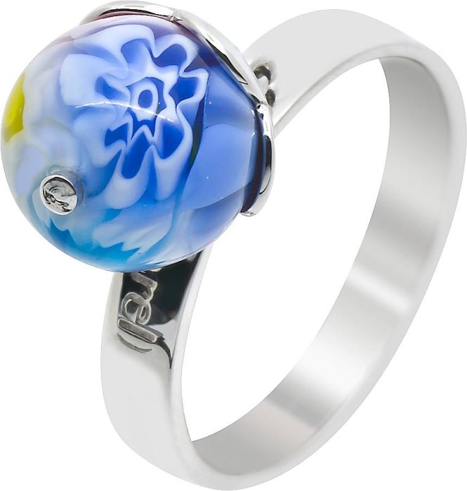 Кольцо из белого золота с стеклом (Арт.xx007gmu)