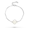 Браслет серебряный с жемчугом «Lucky Clover» Fresh Jewelry (арт.TC-B01589-X-W-PN-X-X)