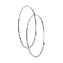 Серьги конго из серебра (Арт.94140046)
