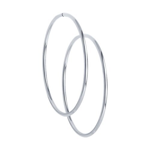 Серьги конго из серебра (Арт.94140046)