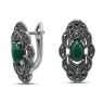 Серьги Серебряные крылья (Арт.2239332370e_agat_markazit)