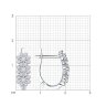 Серьги из белого золота с бриллиантами (Арт.1021954-3)
