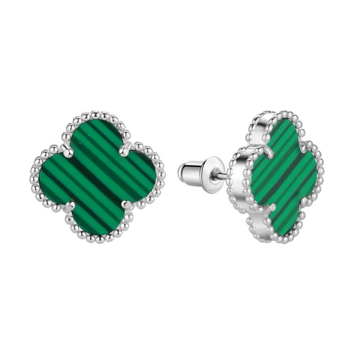 Серьги из серебра с малахитом (Арт.tc-e01989-x-w-mal-x-x)