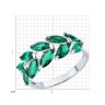 Кольцо из серебра с ситаллами (Арт.94-310-02172-2)