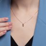 Колье из золота с фианитом (Арт.070585)