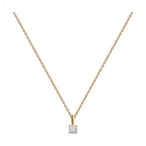 Колье из золота с бриллиантом (Арт.1070270)