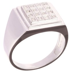 Кольцо из белого золота с бриллиантом (Арт.kr5038r-w_d-11_wg)