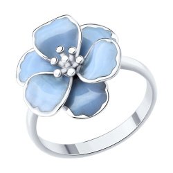Кольцо из серебра с эмалью (Арт.94014645)