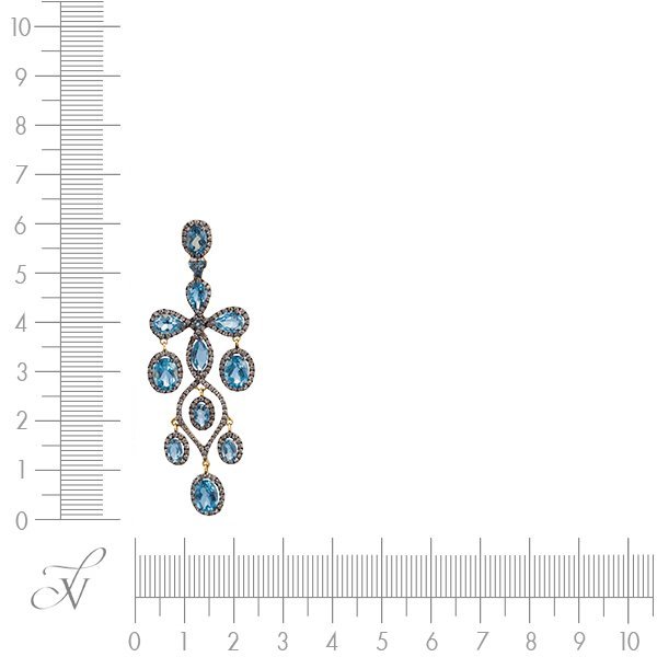 Кулон из золота с бриллиантом и топазом (Арт.mp51605a-br-lnbt-yg_dn_lt_yg)