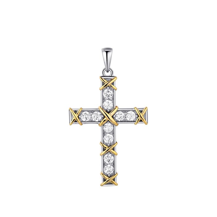 Кулон из серебра с фианитом (Арт.cz-p01272-x-wl-w-x-w)