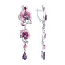 Серьги из серебра с аметистами и фианитами (Арт.92025254)