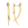 Серьги из золочёного серебра с фианитами (Арт.93-120-02065-1)