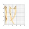 Серьги из золочёного серебра с фианитами (Арт.93-120-02065-1)