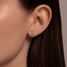 Серьги из белого золота с бриллиантами (Арт.1022276-3)