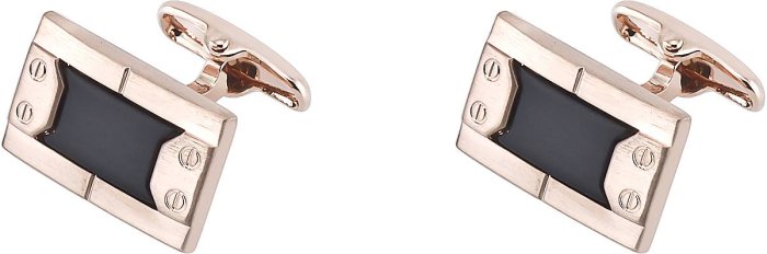 Запонки из ювелирного сплава с смолой (Арт.2-b-1033-13-e)