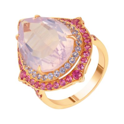 Кольцо из золота с аметистом и сапфиром (Арт.rg-33166_ko_ps_laam_ta_pink)