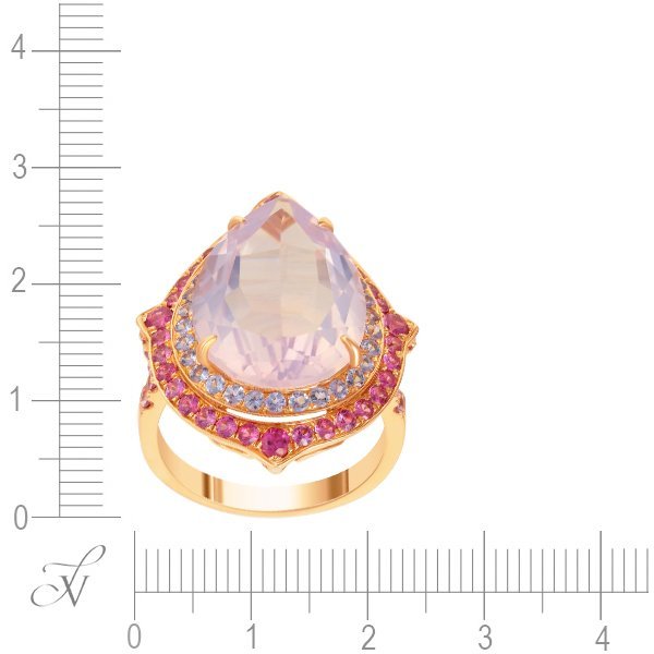 Кольцо из золота с аметистом и сапфиром (Арт.rg-33166_ko_ps_laam_ta_pink)