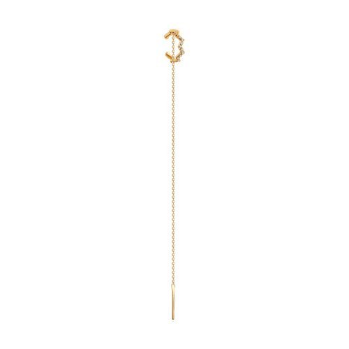 Серьга из золота с бриллиантами (Арт.1170018)