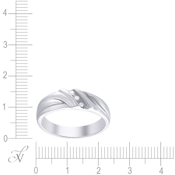 Кольцо из золота с бриллиантом (Арт.wioth2971bg_001_wg)