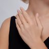 Кольцо из красного золота 585 пробы с фианитами (Арт.51-110-02192-1)