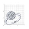 Кольцо из серебра с фианитами (Арт.94-110-01214-1)