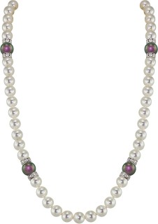 Ожерелье серебро с жемчугом и куб. цирконием «Romantic Pearl» Rivoli (арт.102L-SR5-1-19)
