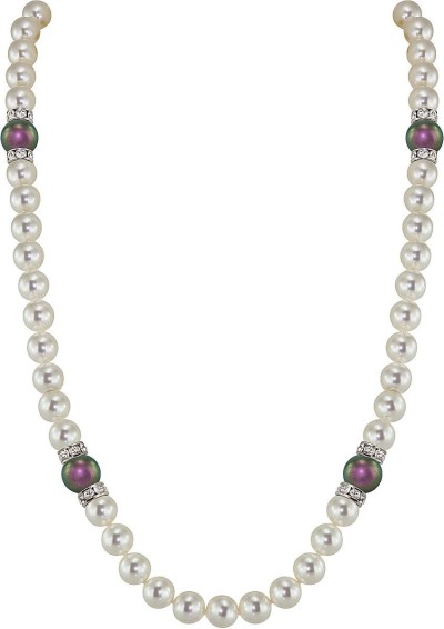 Ожерелье серебро с жемчугом и куб. цирконием «Romantic Pearl» Rivoli (арт.102L-SR5-1-19)
