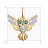 Подвеска из золота с фианитами (Арт.51-130-01668-1)