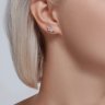 Серьги из серебра с фианитами (Арт.94026084)