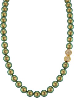 Ожерелье с жемчугом и куб. цирконием «Pearl Kiss 26G» Rivoli (арт.5L-GK-26)