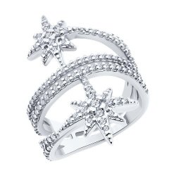 Кольцо из серебра с фианитами (Арт.94014070)