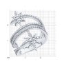 Кольцо из серебра с фианитами (Арт.94014070)