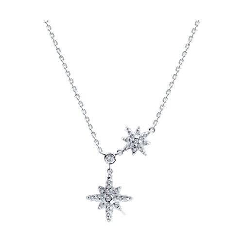 Колье из серебра с фианитами (Арт.94070936)