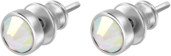 Серьги из серебра с куб. цирконием (Арт.bds-5-ss20-1-s)