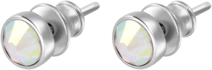 Серьги из серебра с кристаллом swarovski (Арт.bds-5-ss20-1-s)