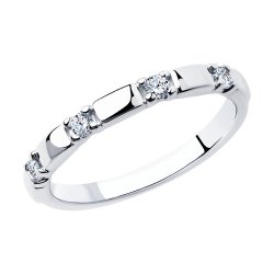 Кольцо из серебра с фианитами (Арт.94013252)