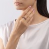 Кольцо из белого золота с бриллиантами и танзанитом «Танцевующее небо» SOKOLOV (арт.6014075)
