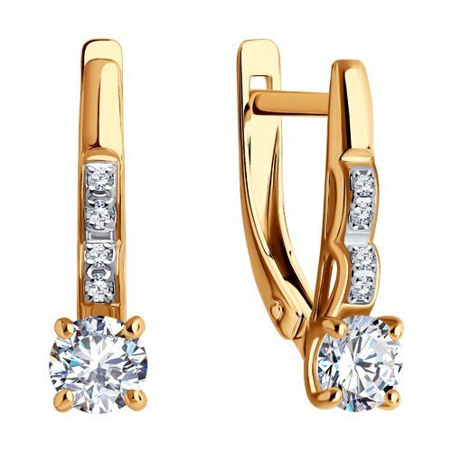 Серьги из золота с фианитами (Арт.0200152)