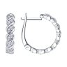 Серьги из серебра с фианитами (Арт.94025080)