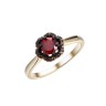 Кольцо с гранатом «Spring Bloom» серебро 925 Fresh Jewelry (арт.CZ-R00919-X-LB-PG-X-BR)