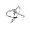 Кольцо серебряное с фианитами «Smart Snake» Fresh Jewelry (арт.CZ-R01887-X-W-NCE-X-W)