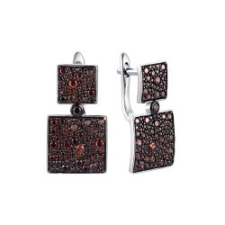 Серьги из серебра с фианитом (Арт.mp-e01533-x-wb-x-x-db)