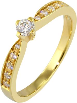 Кольцо из серебра с куб. цирконием (Арт.41_05397-2g)