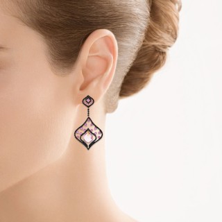 Серьги из золота с аметистом и бриллиантом (Арт.aase3154_sr_db_am_pink)