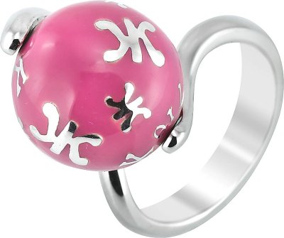 Кольцо из белого золота с эмалью (Арт.a8157m1)